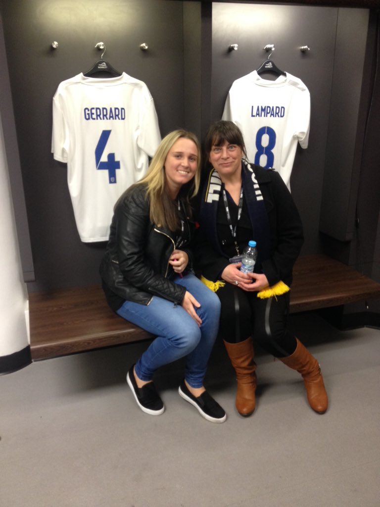 WHLittleSutton's tweet photo. Me and Danielle on the tour at Wembley #retailpitchday https://t.co/57fXLEcBBF