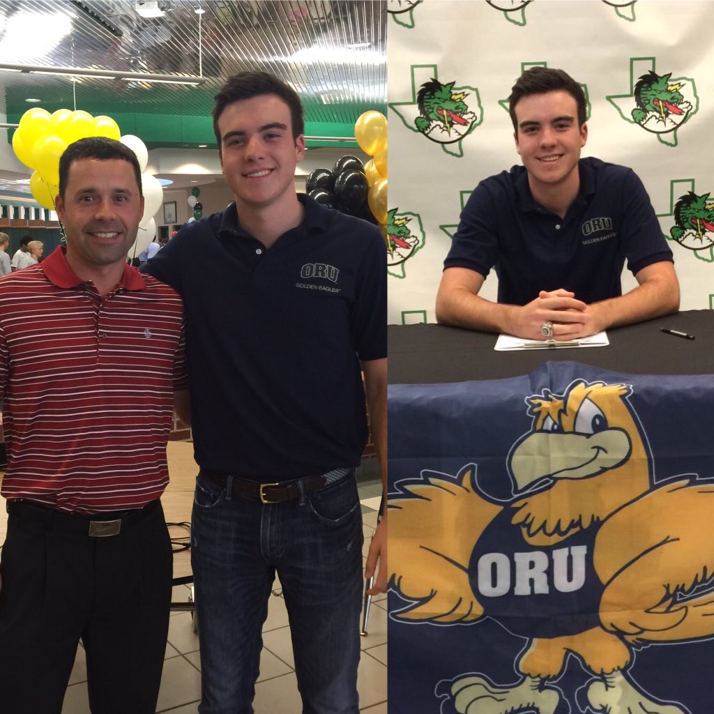 DennisSalesGolf's tweet photo. Congrats Carter on signing with ORU! #orugolf https://t.co/F58oMMy4TM