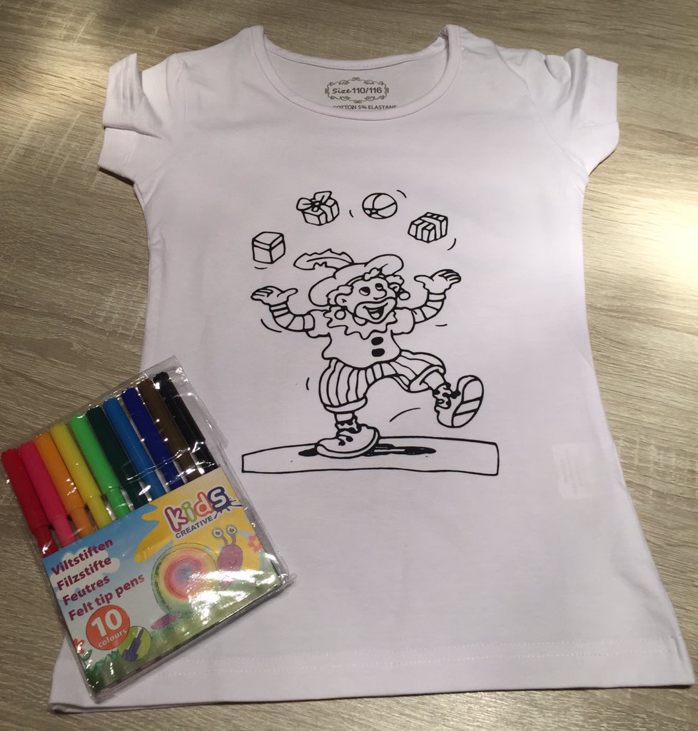 borduurhoekjetx's tweet image. Inkleur t-shirt met stiften...keus uit 4 verschillende afbeeldingen