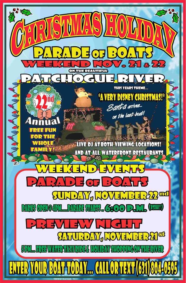 HarborCrabCo's tweet photo. Patchogue Village Christmas Boat Parade is this weekend &amp; best viewing is at #HarborCrab #PatchogueBoatParade #Boats https://t.co/7CJkaj1MLA