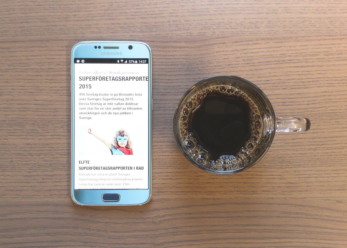 appcorn's tweet photo. Skön läsning till kaffet, @veckansaffarer  har listat Sveriges superföretag 2015. https://t.co/ILkpKiNUOi https://t.co/V7QIqVOXQZ