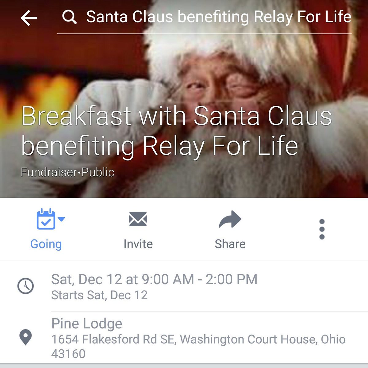 Come out and have Breakfast with Santa for a good cause. Event details are on Facebook event page. #faycorelay2016