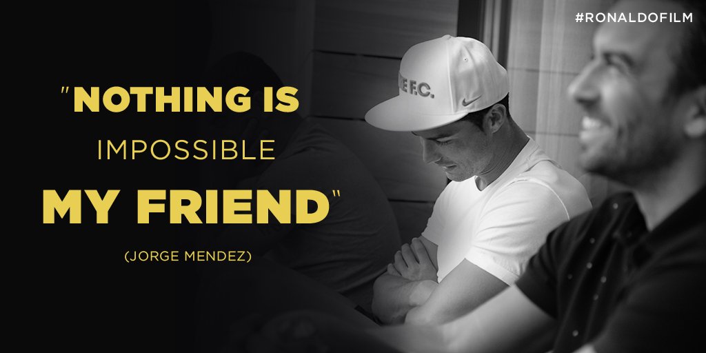 When you are <a href="/Cristiano/">Cristiano Ronaldo</a>, anything is possible! #RonaldoFilm