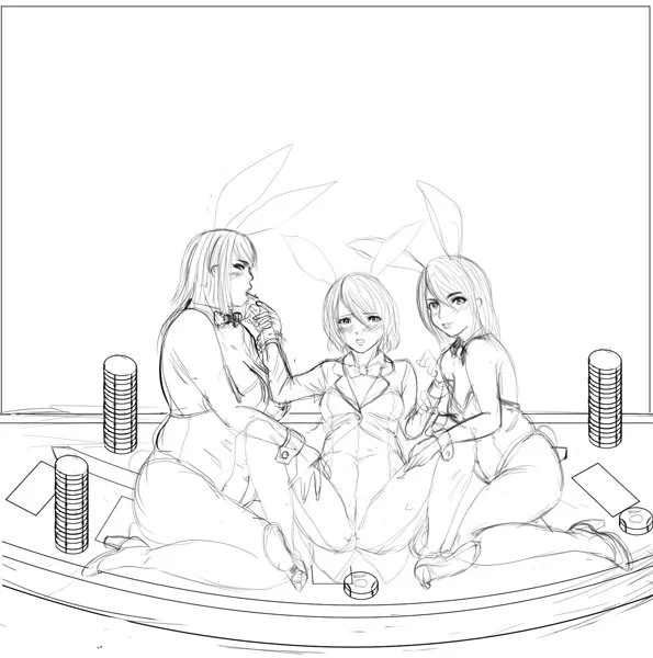 SUZUMIXさん(@SF_Suzumixer)とラフを交換して描いたイラストですー
お題は「バニー」
ラフから少し変えて密着度増し増しにしてみたのよ。
モノクロがSUZUMIXさんのラフ、カラーが描いたイラストです。 
