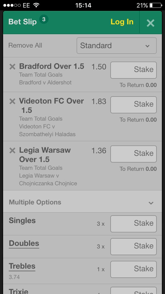 bookiebashed365's tweet image. Cheeky treble for today.
Get on it.