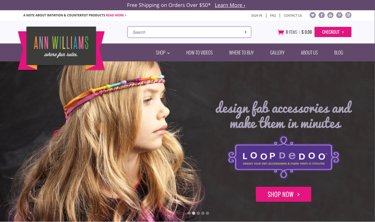 Visit our NEW SITE for awesome #kidscraft kits, #weaving loom &amp; <a href="/loopdedoo/">Loopdedoo/Loopdeloom</a> bracelet maker! annwilliamsgroup.com
