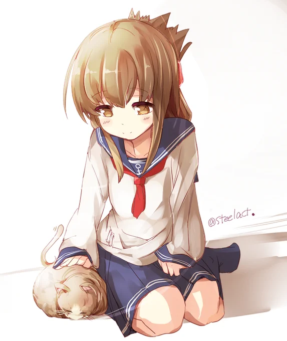 今回の猫は優しかったです。#第六駆版深夜の真剣お絵描き60分一本勝負 