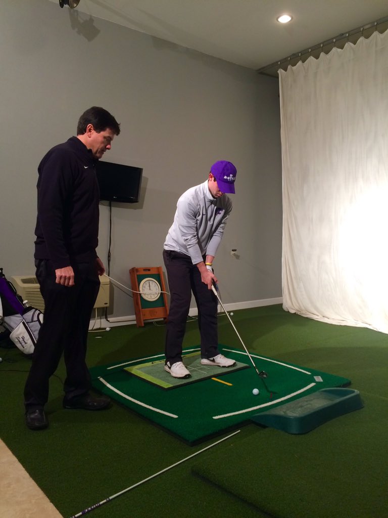 KStateMGolf's tweet photo. Getting some work in on our @FlightScopeGolf and @boditraksports this morning #SpringPreparation https://t.co/b81CEI8xMn