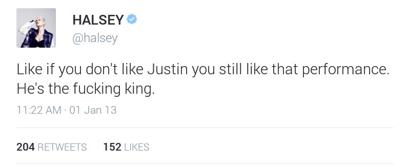 halsey tweet picture