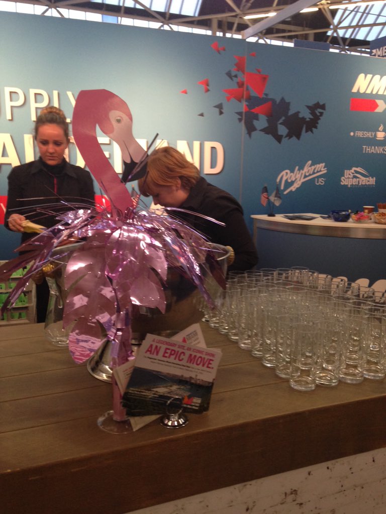 JenNmma's tweet photo. Getting ready for the @therealnmma USA Pavilion Party @metstrade--this year with a Miami flair! https://t.co/3fTMmqP0XM