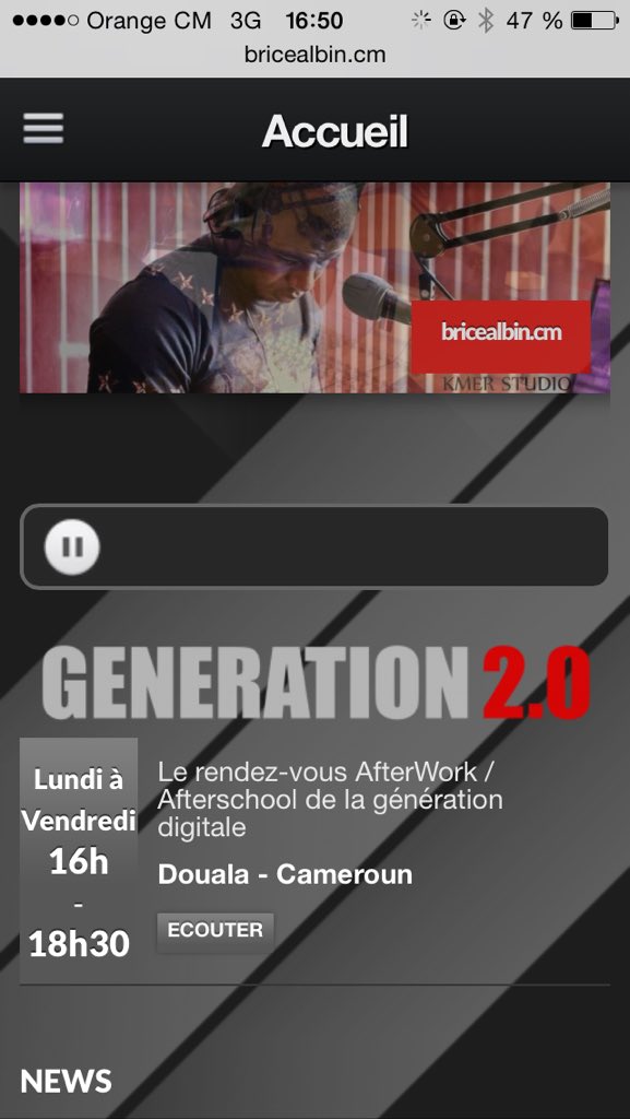 aucalmozor's tweet photo. Connectรฉ nous sommes sur Bricealbin.cm #Generations2p0 https://t.co/10P1Ip48FL