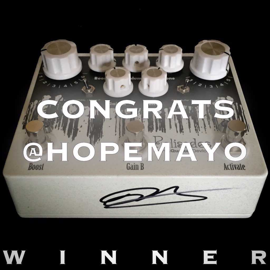 GODLYKEINC's tweet photo. Winner #2 is @hopemayo! DM us in the next 48hrs to claim your #Palisades.
#MrTamura @EarthQuakerDev @robertkeeley https://t.co/BwlVboQ1E7
