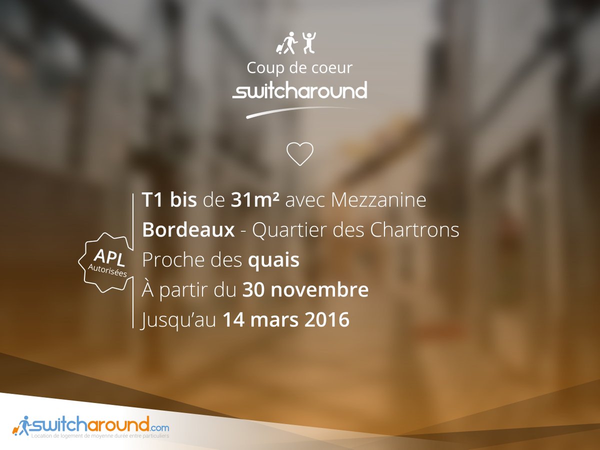 SwitchAround's tweet image. Coup de ❤ de la semaine
Cette semaine, découvrez l'appart de Yvonnig à #Bordeaux &amp;gt; ow.ly/UL6MU