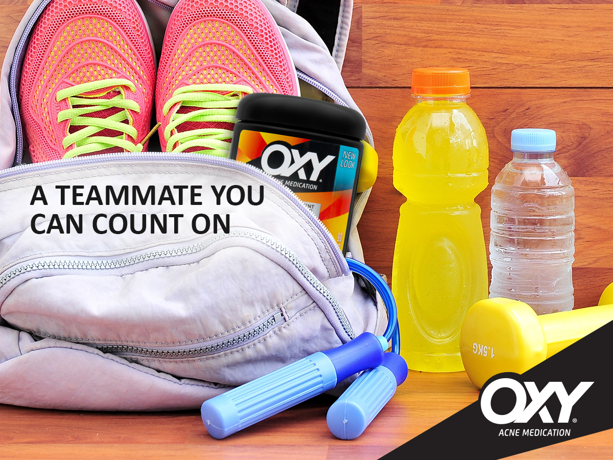 Fall sports are ending, but your zit-zapping teammate isn't going anywhere. Keep OXY in your bag all year 'round!
