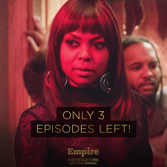 WHSVInsider's tweet photo. Only 3 episodes left until the Fall Finale of #Empire. Watch tonight at 9 on The Valley's FOX! https://t.co/y1R9LzukLr