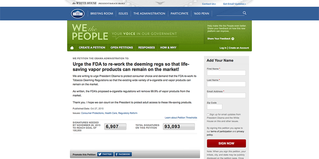 smokedagger's tweet photo. CALL-TO-ACTION: Please RETWEET &amp; SIGN this petition to urge the FDA to rework e-liquid regs. https://t.co/bBAWgGtwww https://t.co/8h7LDEJ0Kn