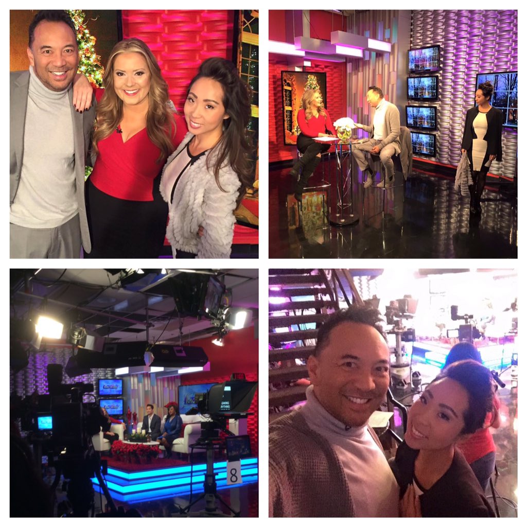 LisaSongSutton's tweet photo. I had a blast modeling holiday #fashion today on @FOX5Vegas TY @joeygalon @RACHELFOX5 @MonicaOJackson @FeinbergFOX5 https://t.co/wTEOfOBTuw