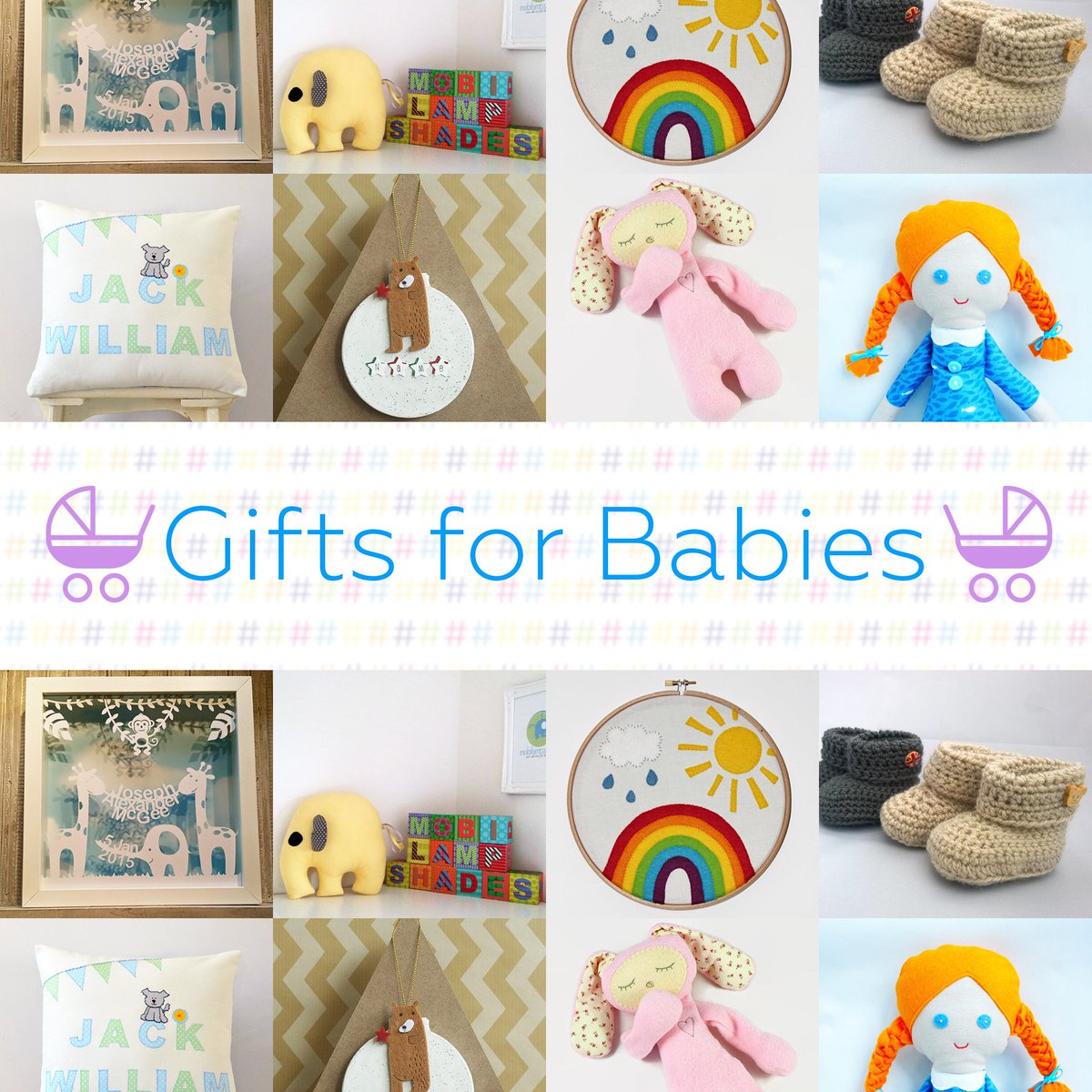 KateRolfeArt's tweet photo. Adorably cute Gifts for Babies collection, featuring work from:
@GingerKitten_uk
@secrethaberdash 
#CraftFlash 
https://t.co/nqnKjOMVmN