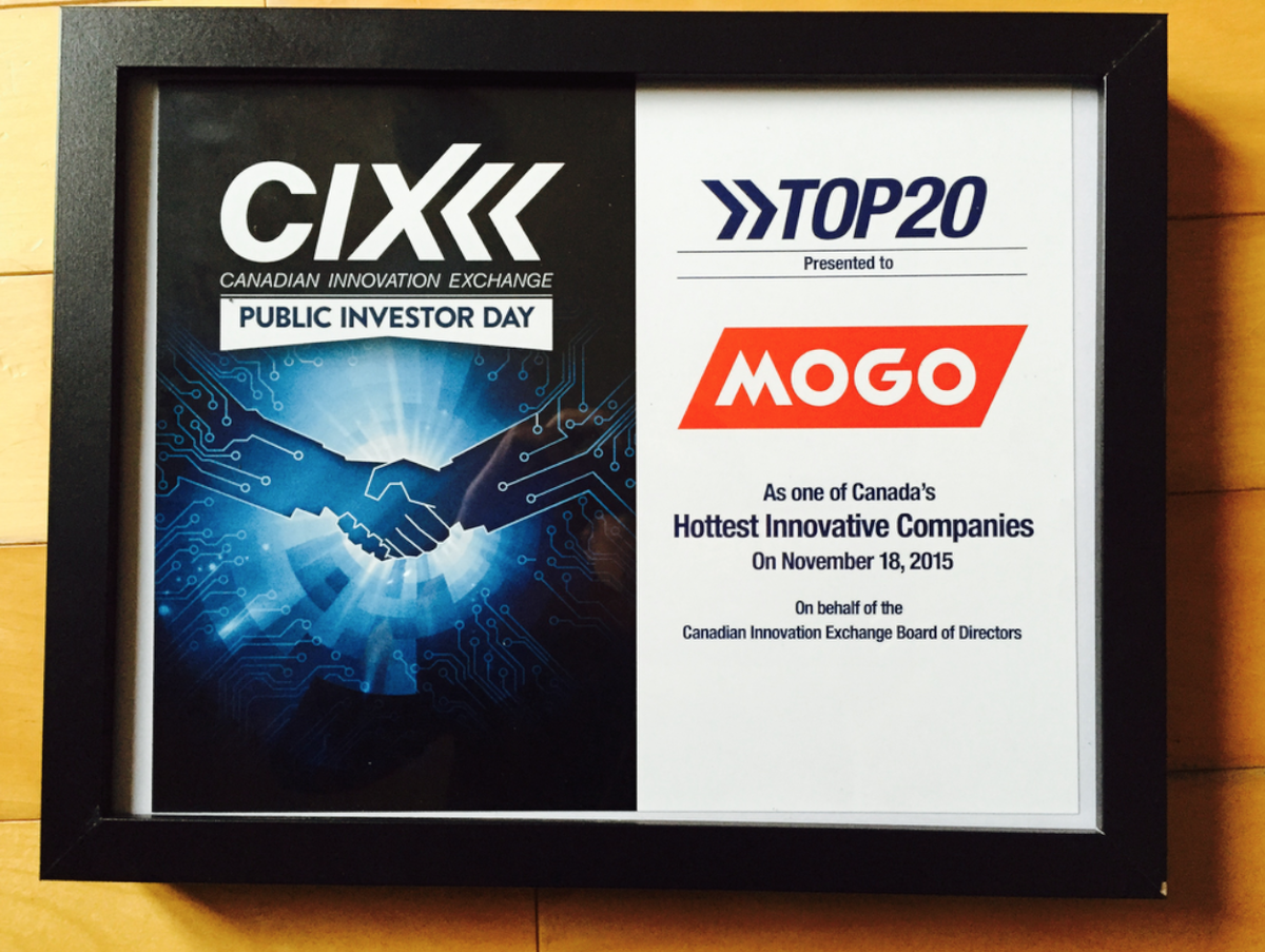 JolieDesigner's tweet photo. RT @mogomoney: Our award from #CIX2015 (YAY!) @CIXCommunity. Thank you! https://t.co/v6BztASphZ