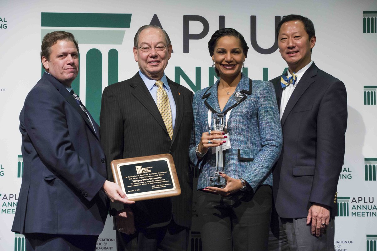 BMorePRGuy's tweet photo. APLU Names Morgan State its 2015 Project Degree Completion Award Winner | https://t.co/8j3tIICH8t #APLU2015 https://t.co/cSydoWw6G6