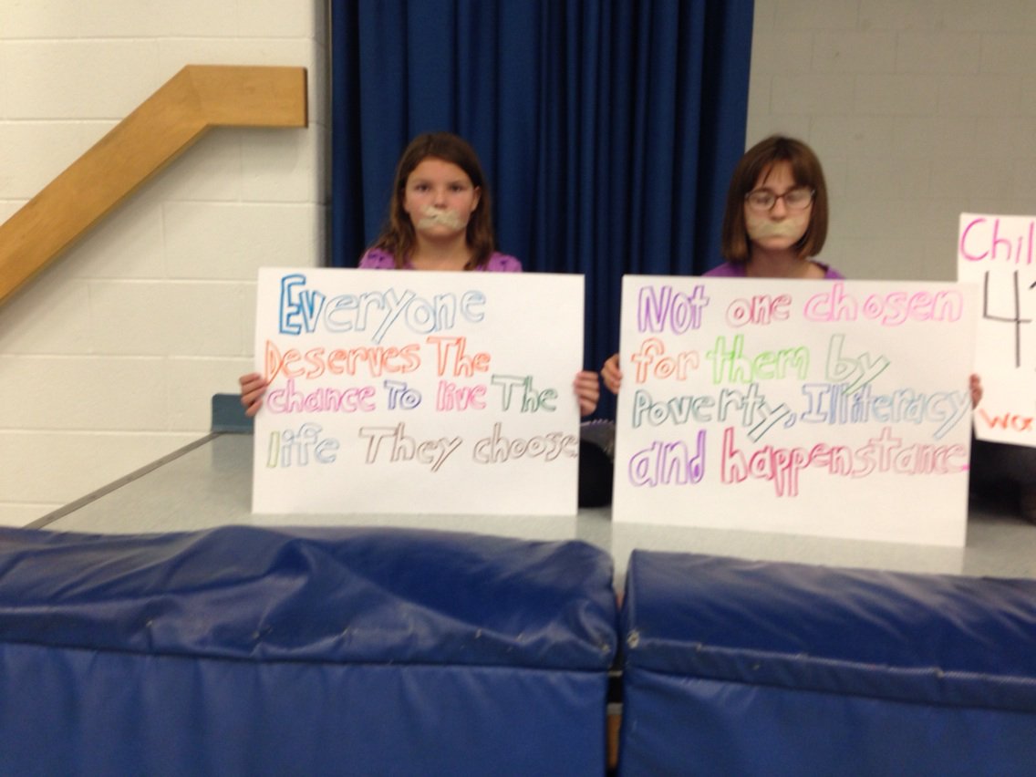 sjfgator's tweet image. Powerful messages presented by Gators Social Justice Club. #careforthepoor