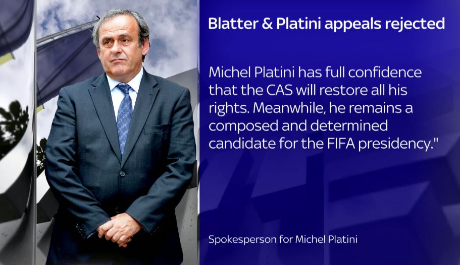 SkySportsNews's tweet photo. Platini has lost faith in FIFA and will now take his case to the Court of Arbitration for Sport. #SSNHQ . https://t.co/ZSYBAvY7vE