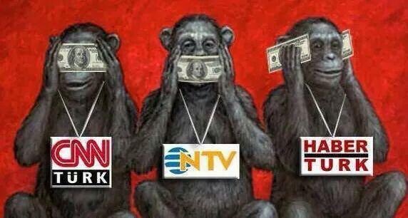DrSteveneu's tweet photo. Ülkenin nereye doğru gittiğini tartışan kanallar karartıldı geriye bu üç maymun kaldı! https://t.co/S8gigCJkdT