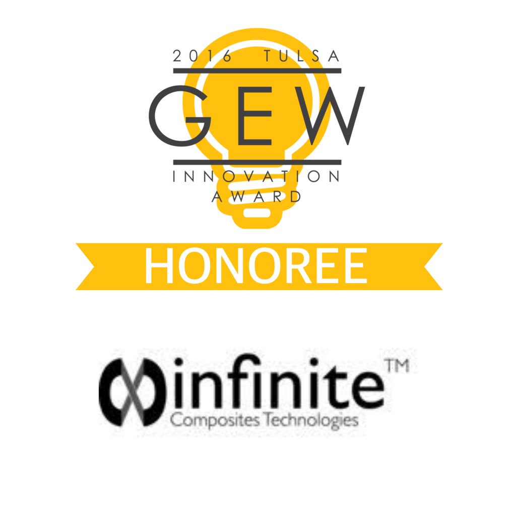 Congrats to <a href="/Infinite_C_T/">Infinite Composites™</a> for being one of our Innovation Award Honorees. #TulsaGEW