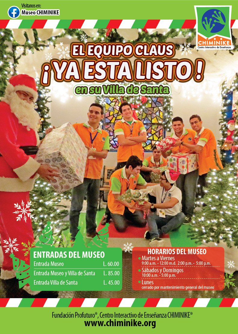 ChiminikeHN's tweet photo. ¿ya le escribiste tu carta a Santa Claus? ven a la Villa de Santa y escríbela junto a Santa Claus :) https://t.co/hhGmuZ95oB