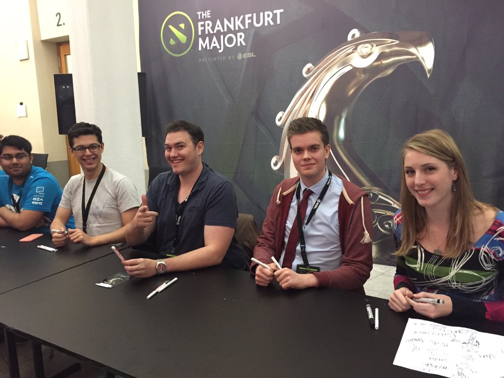 Personalities? Yeah, we got them! <a href="/SheeverGaming/">Sheever</a> <a href="/ODPixel/">Owen Davies</a> <a href="/SirActionSlacks/">SirActionSlacks</a> <a href="/ZyoriTV/">Andrew Campbell</a> <a href="/MSSDota/">Arif</a> #FrankfurtMajor