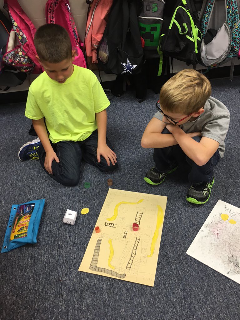cahuff72's tweet photo. Who says math can't be fun? Math games, who is up for some fun? #pekisd15 @steph_frosch @PhillipsKISD https://t.co/NgpoIVaG2g