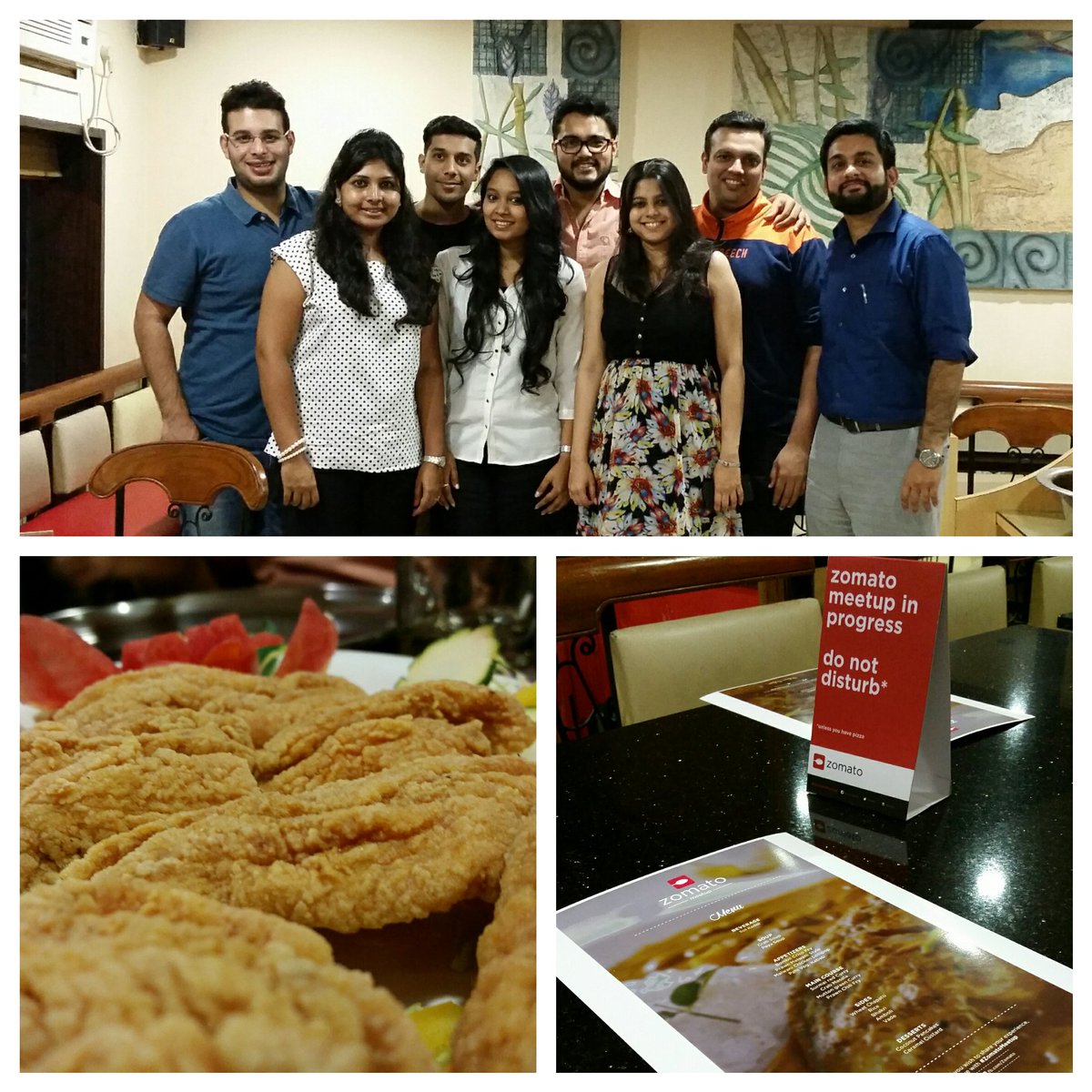 Kaiarsh's tweet image. A happy foodie community after #bombilfry. #ZomatoMeetup #MalwaniKkalwan @debankur @HustlerKidd @ZomatoIN