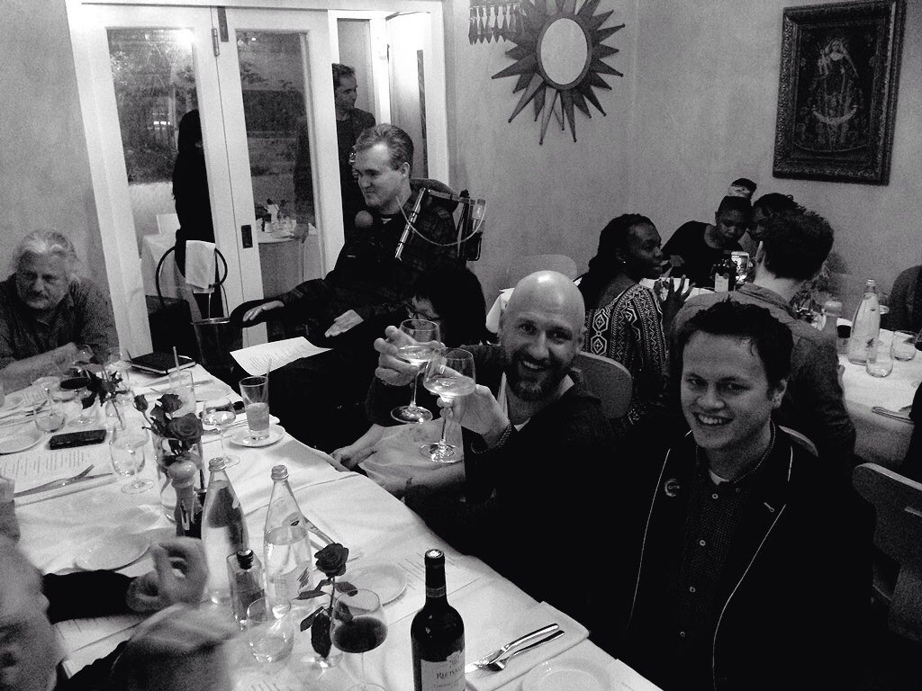 Camiel_V's tweet photo. The @TEDxJoburg speaker dinner, a room full of inspureful people with a story. @NLinSouthAfrica #houseofthefuture https://t.co/aAFxYqicyA