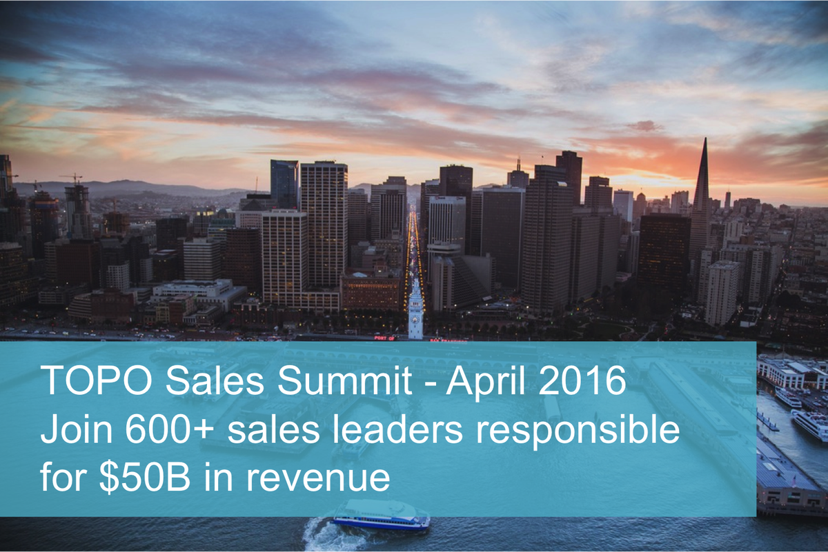 scottalbro's tweet photo. Announcing the @TOPOhq Sales Summit! Join 600+ sales leaders responsible for $50B in revenue https://t.co/S2ZCzOzvhZ https://t.co/iXynQIzZTD