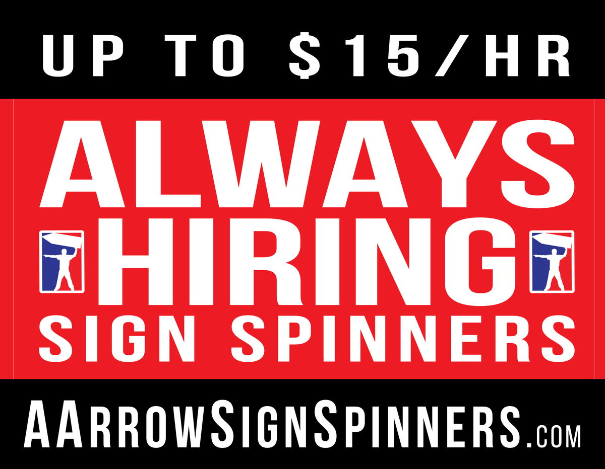 johnnyaarrow's tweet photo. @Jobshouston AArrow Sign Spinners are ALWAYS HIRING! Starting at $10/hour!
Apply online at https://t.co/x3GoLPb13r https://t.co/iXH9U8DRUN