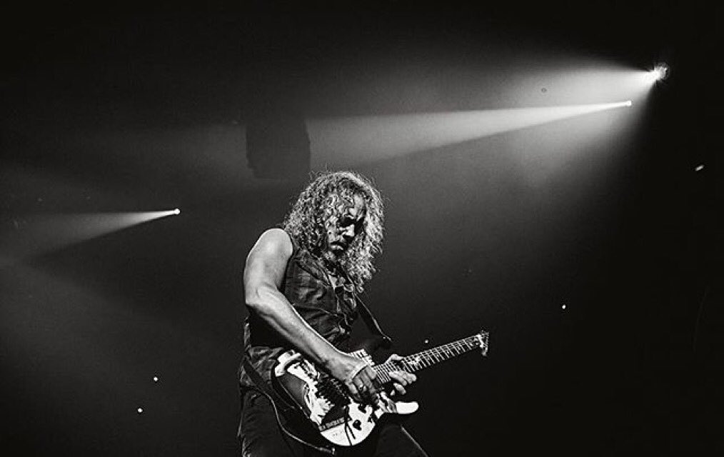 I just want to say happy birthday to the love of my life, the man of my dreams, Kirk Hammett 