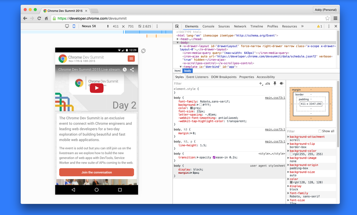 Addy Osmani on Twitter: ".@ChromeDevTools refreshed Device Mode: streamlined navigation bar above viewport. Putting mobile front and centre: https://t.co/DEeX1lnNhp" / Twitter Addy Osmani on Twitter: ".@ChromeDevTools refreshed Device Mode: streamlined navigation bar above viewport. Putting mobile front and centre: https://t.co/DEeX1lnNhp" / Twitter