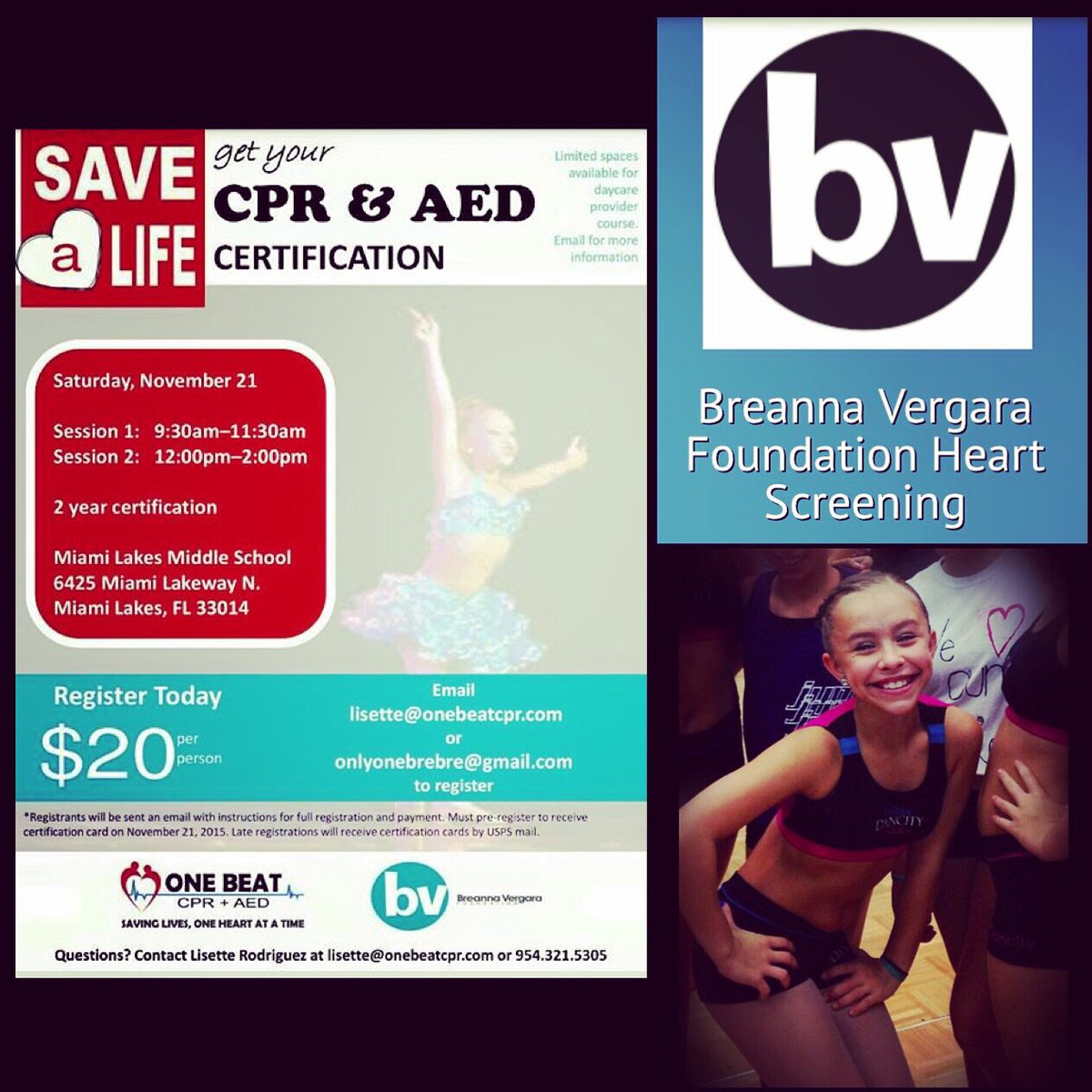 bv_foundation's tweet photo. Has your child had an EKG?....register for our event this Saturday https://t.co/gNdAVvvEx1 https://t.co/Nt9cRtD08B