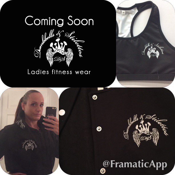 Dumbbells &amp; Stilettos ( copyright protected) Created by #Framatic on my iPhone. itunes.apple.com/app/id568780324