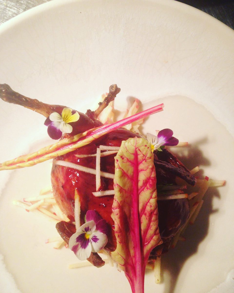 ChefDavidDunlap's tweet image. Roasted Quail with Foie Gras Dirty Rice &amp;amp; Apple Salad
#mapleandpine