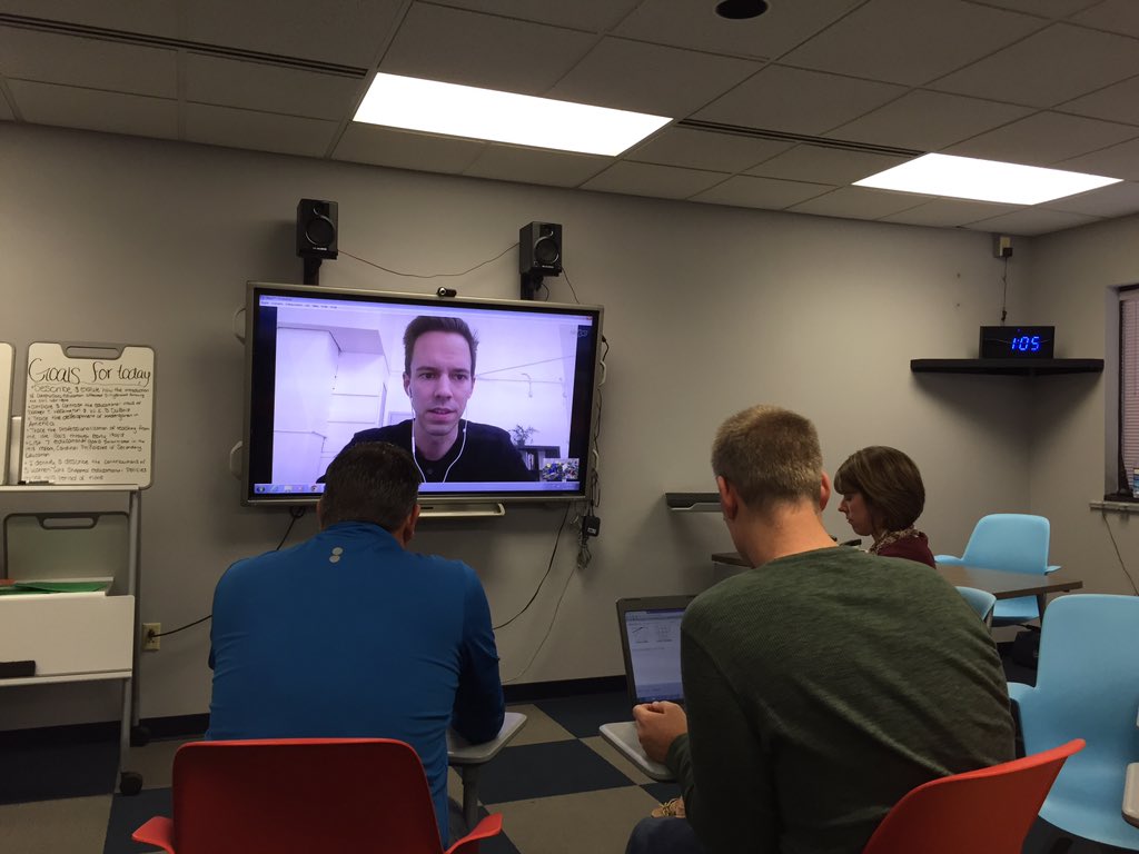 Online math dept skypes w dan meyer discussing a different way to do math <a href="/darby_golf/">Coach Bower</a> <a href="/vanwinklemath/">Jim Van Winkle</a> @HCSDSayre
