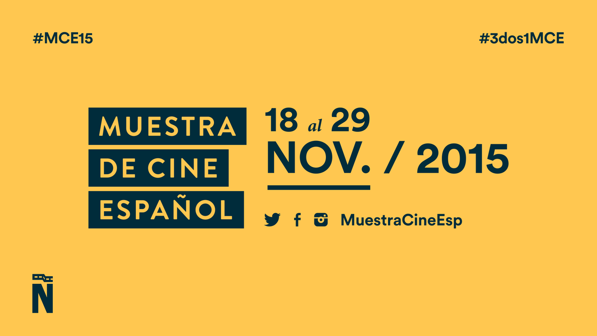 MuestraCineEsp's tweet photo. ¡Acompáñanos en la #MCE15 y disfruta lo mejor del cine español! #3DOS1MCE https://t.co/6wXwa6j2SP