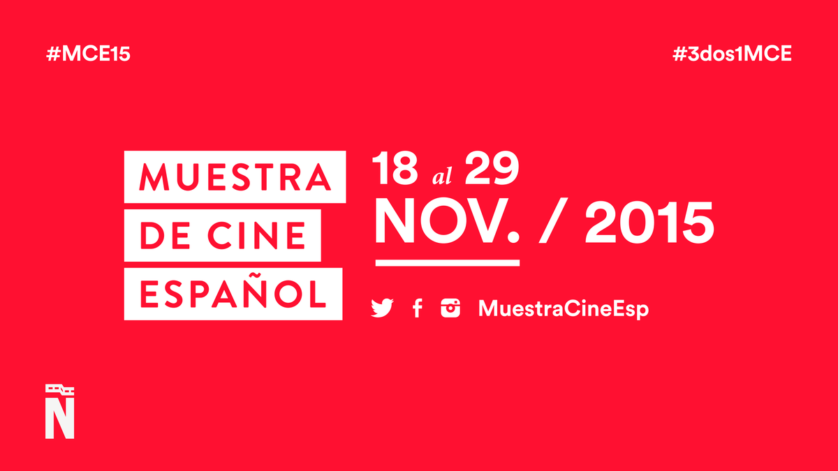 MuestraCineEsp's tweet photo. ¡Acompáñanos en la #MCE15 y disfruta lo mejor del cine español! #3DOS1MCE https://t.co/wddvhdYsea