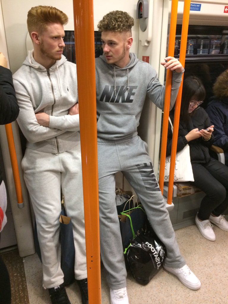 boyafraid1986's tweet photo. It took every ounce of self control I had to not jump these boys, so damn hot the both of them #traintrade https://t.co/tBj96YKRFb