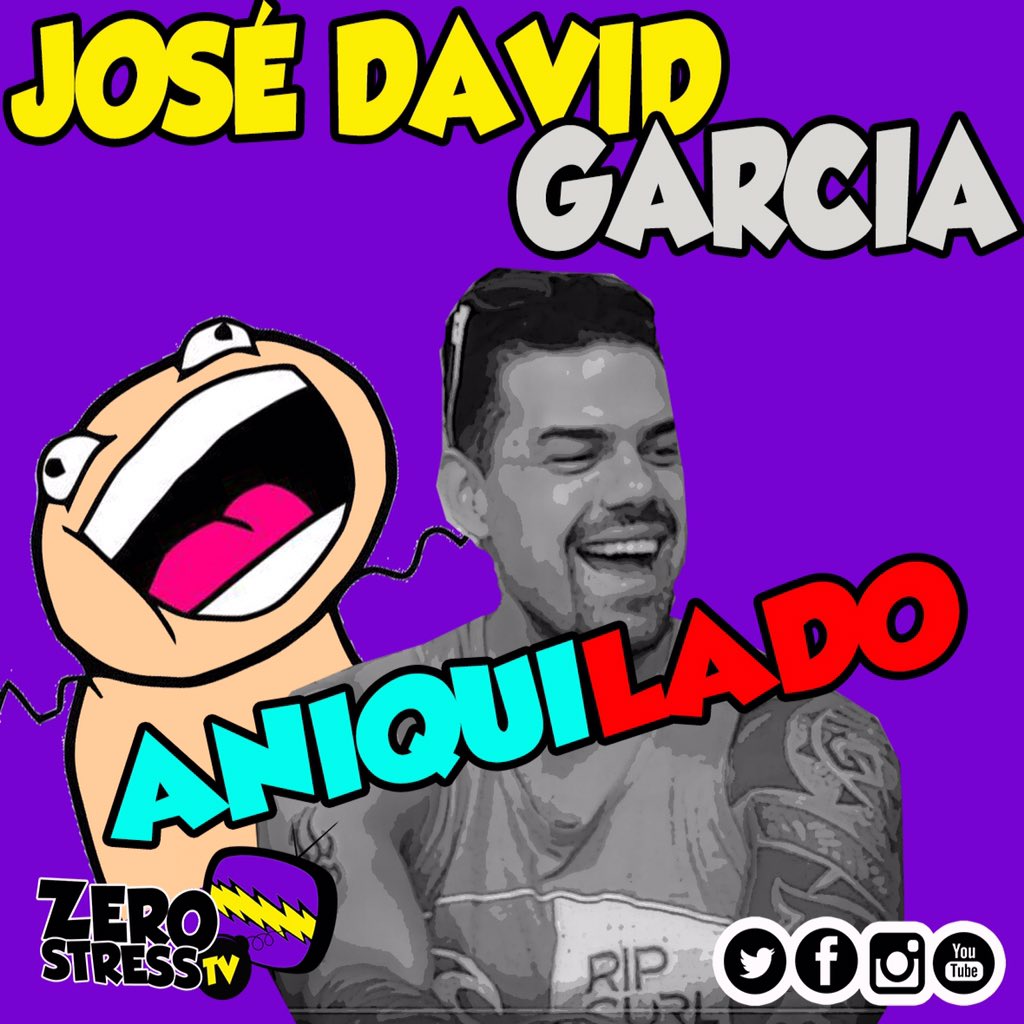 ZeroStressTv's tweet photo. Hoy no te puedes perder a nuestro aniquilado. @josedavid_29 
Suscríbete en nuestro canal #ZeroStressTv https://t.co/WlQtTI2tiC
