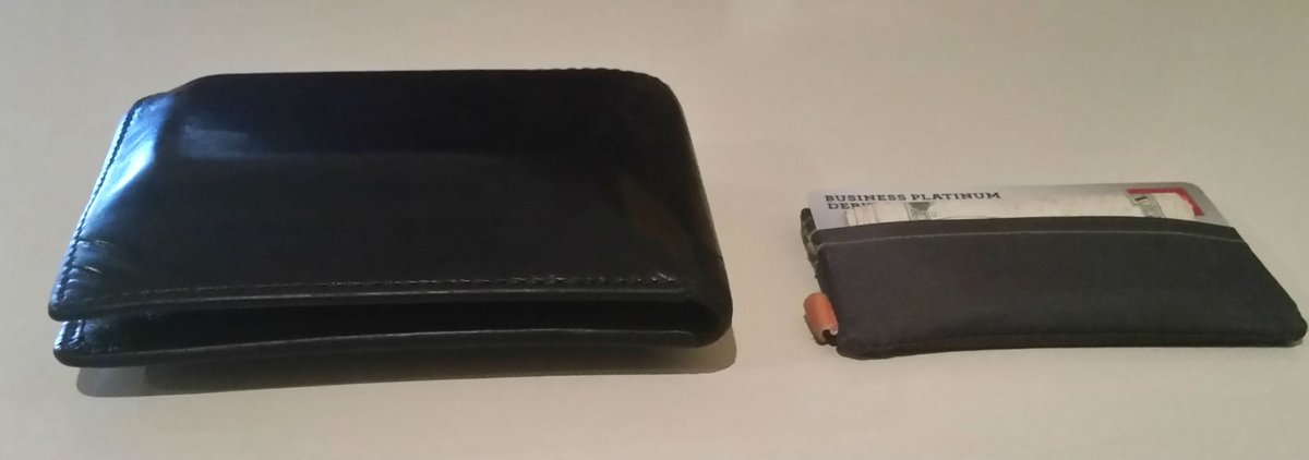 minwallet's tweet photo. Here's the two wallets out at lunch. How could I even hang out with this guy?  Get yours at https://t.co/ohotIL7ruO https://t.co/L81Y8jMbhV