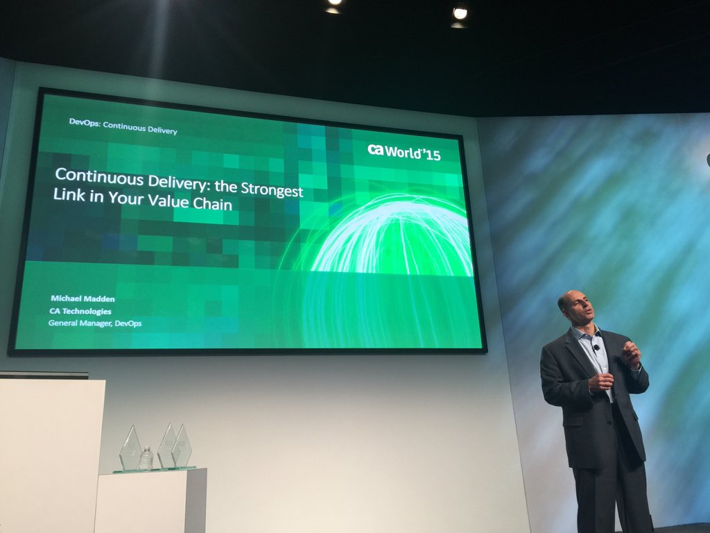 aruna13's tweet image. #devops #continiousdelivery session kicked off my @maddenmi @CAWorld