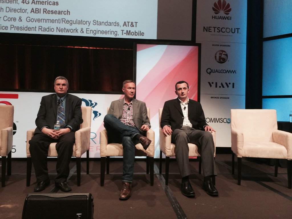 Why #5G ? at #LTENA <a href="/TMobile/">T-Mobile</a> Mark McDiarmid <a href="/ATT/">AT&T</a> Brian Daly <a href="/ABI_PhilSolis/">Philip Solis</a> @4GAmericas