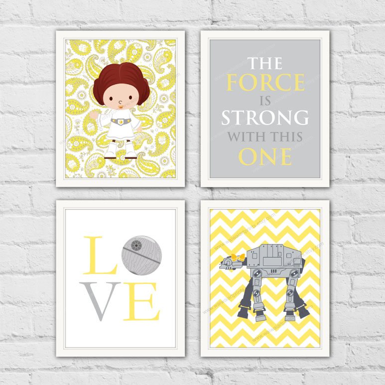 star wars nursery prints