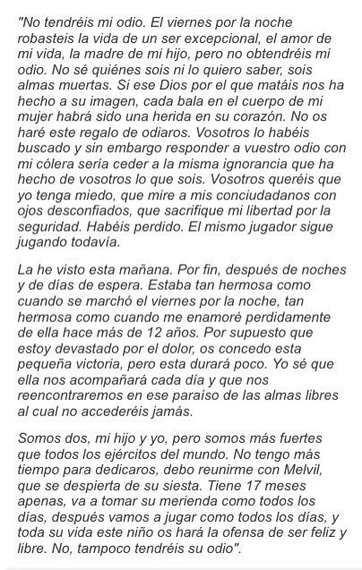 _rubenoli_'s tweet photo. Pelos de punta con esta carta del marido de una de las víctimas de París 👏👏👏👏 https://t.co/e5EzTbI7Xg